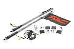 Rough Country Bed Mounted Whips | 4' Multl-Color LED Whip Pair | Honda Talon 1000